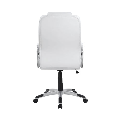 Coaster Kaffir Adjustable Height Office Chair White and Silver Model 801140