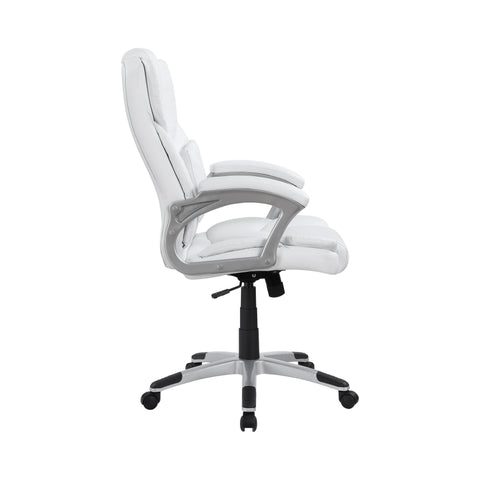 Coaster Kaffir Adjustable Height Office Chair White and Silver Model 801140