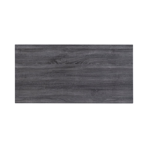 Coaster Kravitz Rectangular Writing Desk Weathered Grey and Chrome Model 801271
