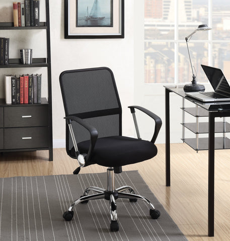Coaster Gerta Office Chair with Mesh Backrest Black and Chrome Model 801319