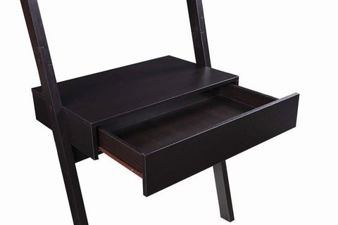 Coaster Colella 3-piece 1-drawer Ladder Desk Set Cappuccino Model 801373-S3