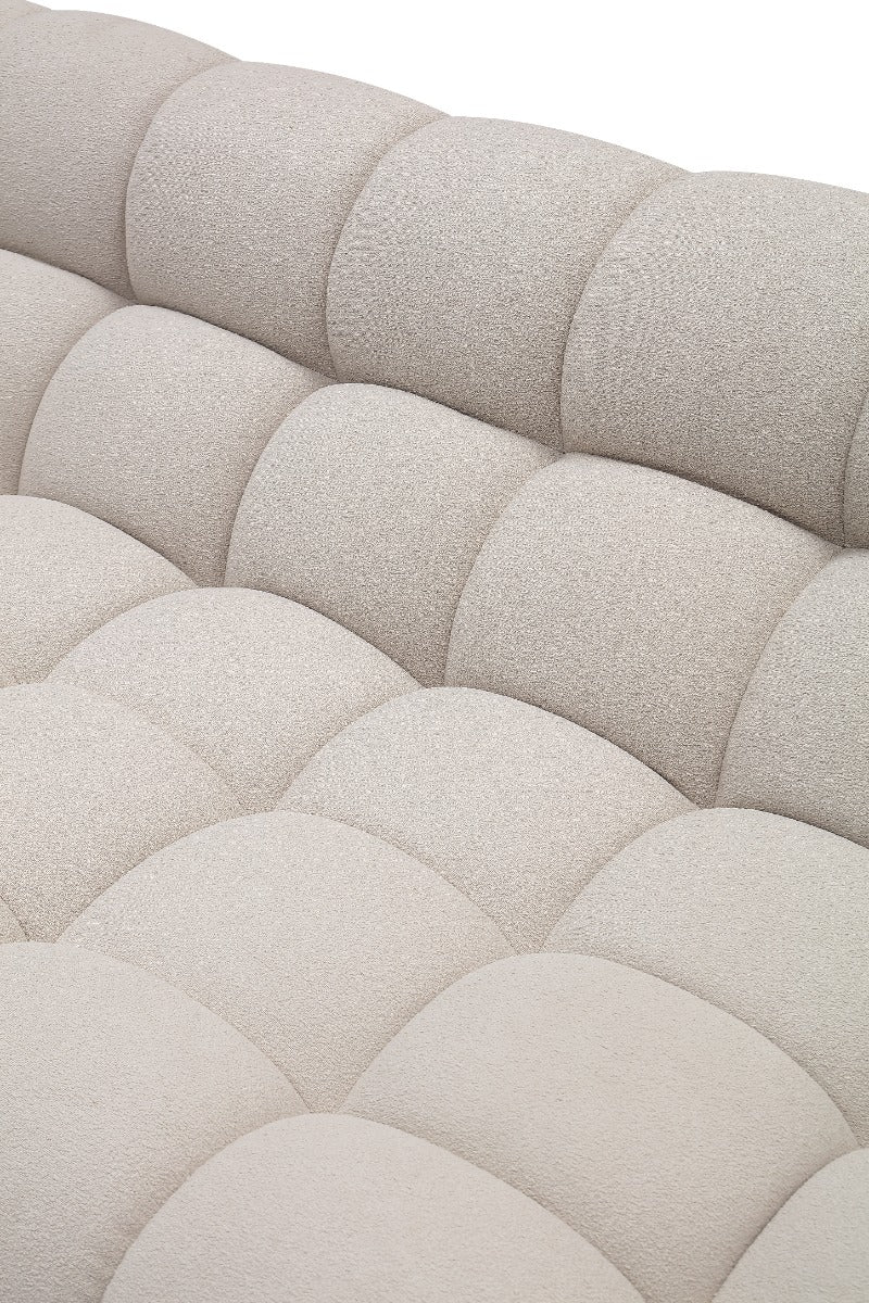 Divani Casa Yolonda - Modern Beige Curved Sectional Sofa