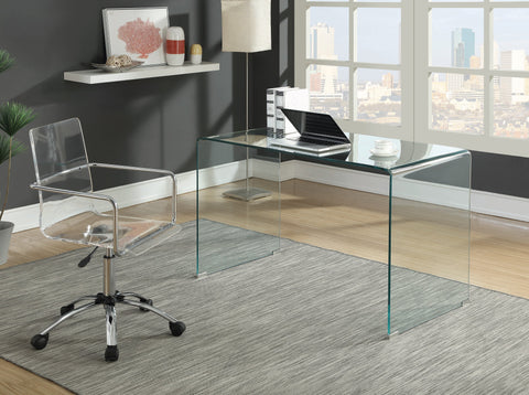 Coaster Amaturo Office Chair with Casters Clear and Chrome Model 801436