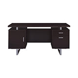 Coaster Lawtey Rectangular Storage Office Desk Cappuccino Model 801521