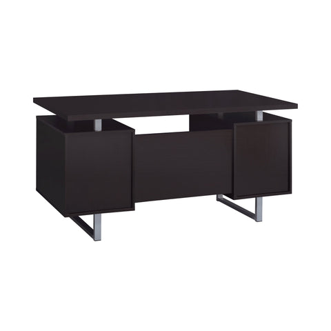 Coaster Lawtey Rectangular Storage Office Desk Cappuccino Model 801521