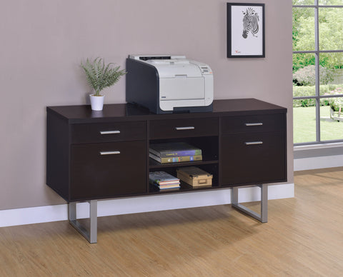 Coaster Lawtey 5-drawer Credenza with Adjustable Shelf Cappuccino Model 801522
