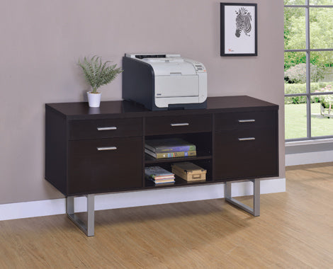 Coaster Lawtey 5-drawer Credenza with Adjustable Shelf Cappuccino Model 801522