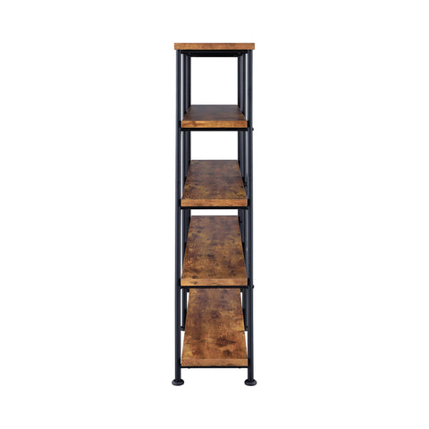 Coaster Analiese 4-shelf Open Bookcase Antique Nutmeg Model 801543