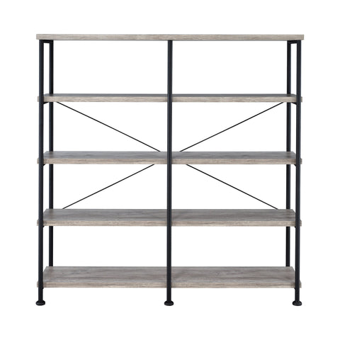 Coaster Analiese 4-shelf Open Bookcase Grey Driftwood Model 801544