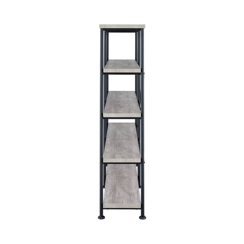 Coaster Analiese 4-shelf Open Bookcase Grey Driftwood Model 801544