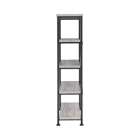 Coaster Analiese 4-shelf Bookcase Grey Driftwood Model 801546