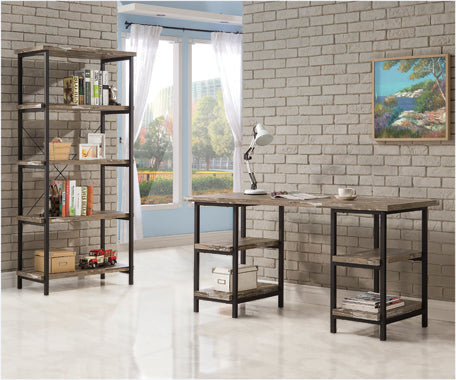 Coaster Kemper 4-shelf Writing Desk Salvaged Cabin Model 801551