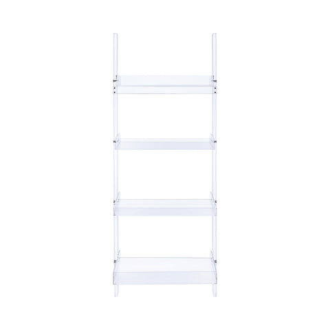 Coaster Amaturo 4-shelf Ladder Bookcase Clear Model 801553