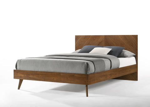Nova Domus Kamela Modern Walnut Ek Bed Model VGMA-BR-128-BED-EK