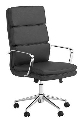 Coaster Ximena High Back Upholstered Office Chair Black Model 801744