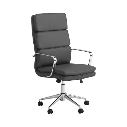 Coaster Ximena High Back Upholstered Office Chair Grey Model 801745