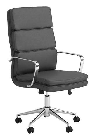 Coaster Ximena High Back Upholstered Office Chair Grey Model 801745