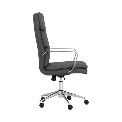 Coaster Ximena High Back Upholstered Office Chair Grey Model 801745