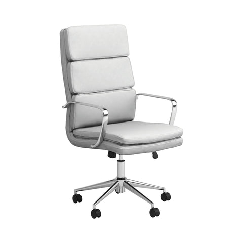 Coaster Ximena High Back Upholstered Office Chair White Model 801746