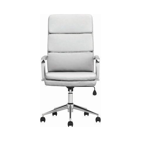 Coaster Ximena High Back Upholstered Office Chair White Model 801746