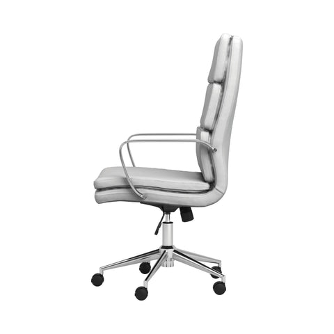 Coaster Ximena High Back Upholstered Office Chair White Model 801746