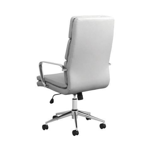 Coaster Ximena High Back Upholstered Office Chair White Model 801746