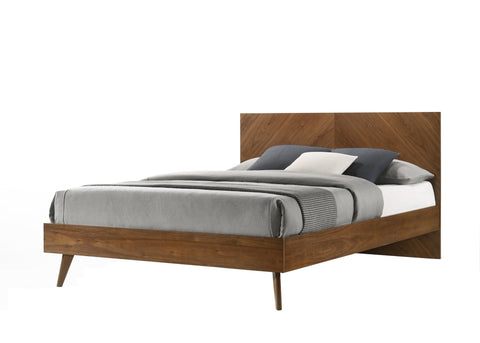 Nova Domus Kamela Modern Walnut Bed Model VGMA-BR-128-BED