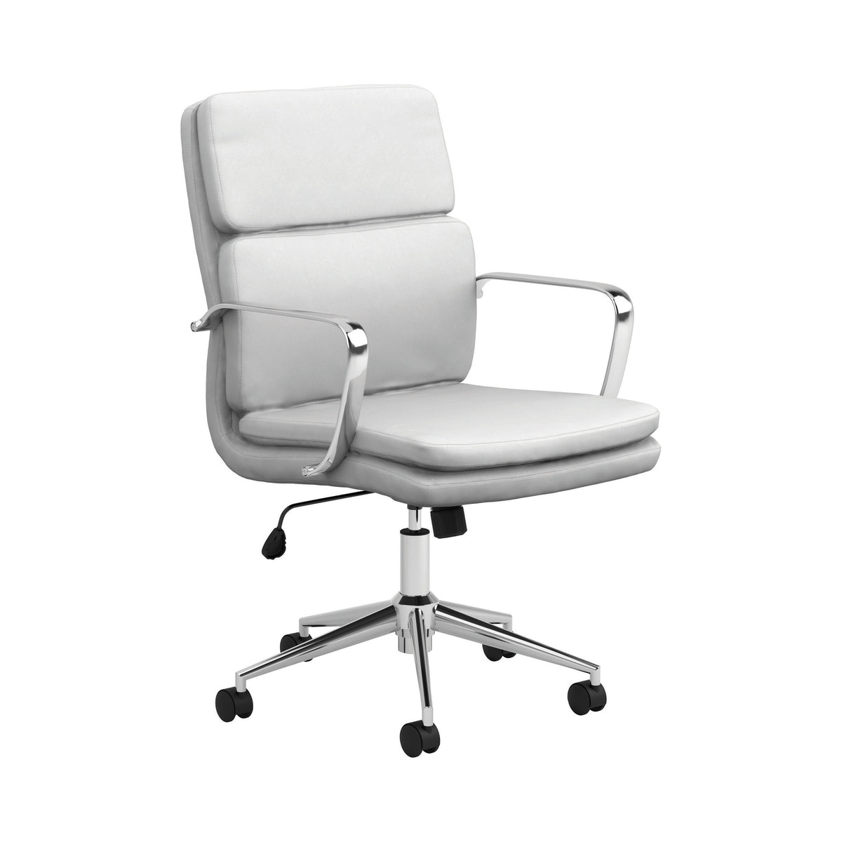 Coaster Ximena Standard Back Upholstered Office Chair White Model 801767