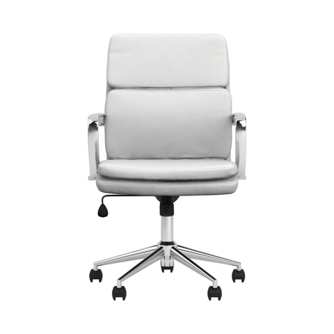 Coaster Ximena Standard Back Upholstered Office Chair White Model 801767