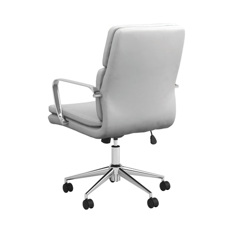 Coaster Ximena Standard Back Upholstered Office Chair White Model 801767