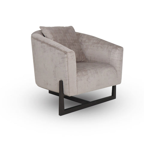 Modrest Forbis Contemporary Grey Fabric Accent Chair Model VGCS-FORBIS-GB