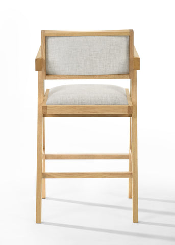 Modrest Fern Modern Natural And Beige Counter Stool Set Of 2 Model VGMA-MI-1116-BC-NB