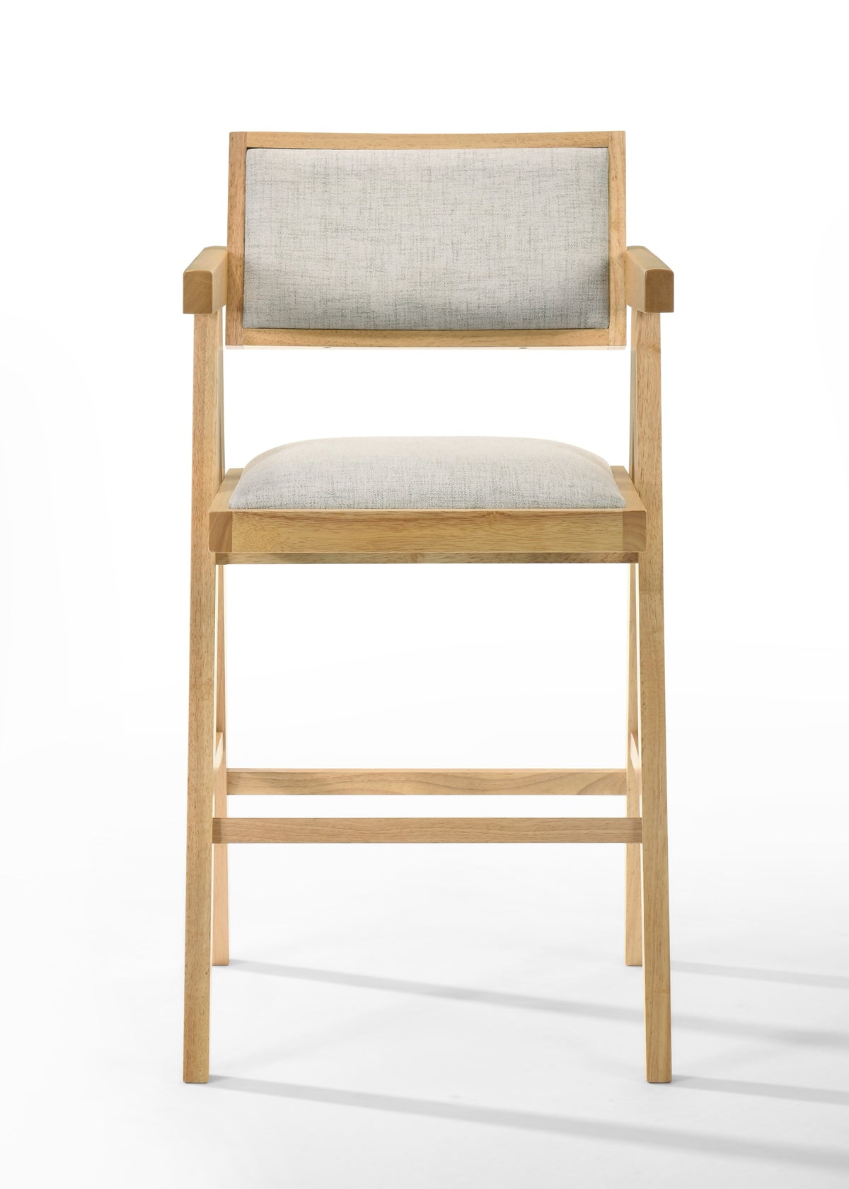 Modrest Fern Modern Natural And Beige Counter Stool Set Of 2 Model VGMA-MI-1116-BC-NB