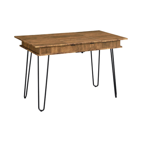 Coaster Sheeran Writing Desk with 4 Hidden Storages Rustic Amber Model 802011
