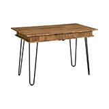 Coaster Sheeran Writing Desk with 4 Hidden Storages Rustic Amber Model 802011