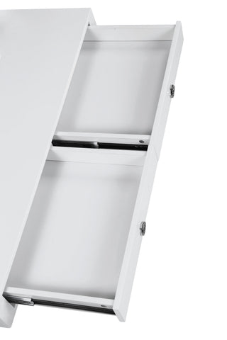 Coaster Gemma 2-drawer Writing Desk Glossy White and Chrome Model 802141