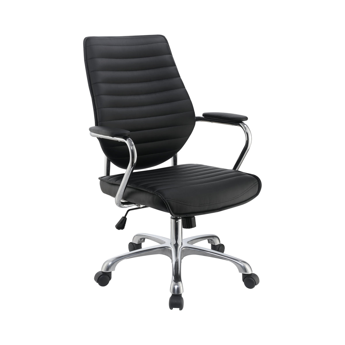 Coaster Chase High Back Office Chair Black and Chrome Model 802269