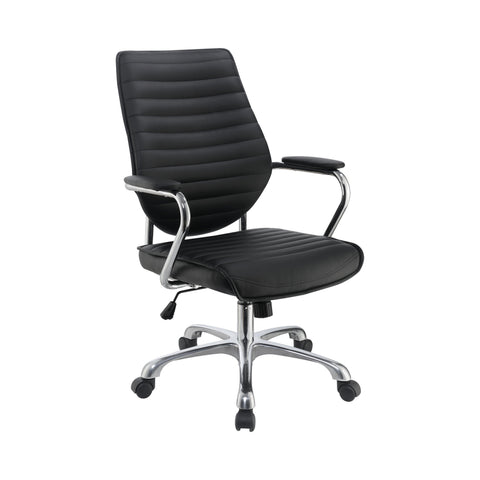 Coaster Chase High Back Office Chair Black and Chrome Model 802269