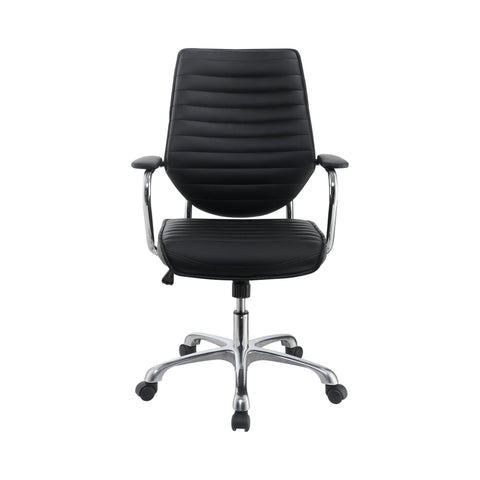 Coaster Chase High Back Office Chair Black and Chrome Model 802269