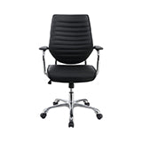 Coaster Chase High Back Office Chair Black and Chrome Model 802269
