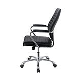Coaster Chase High Back Office Chair Black and Chrome Model 802269