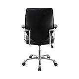 Coaster Chase High Back Office Chair Black and Chrome Model 802269