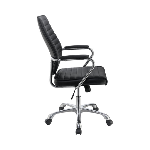 Coaster Chase High Back Office Chair Black and Chrome Model 802269