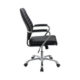 Coaster Chase High Back Office Chair Black and Chrome Model 802269