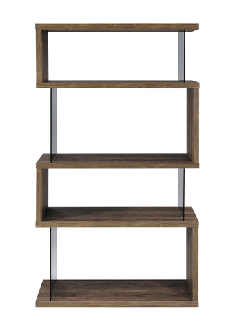 Coaster Emelle 4-shelf Bookcase with Glass Panels Model 802339