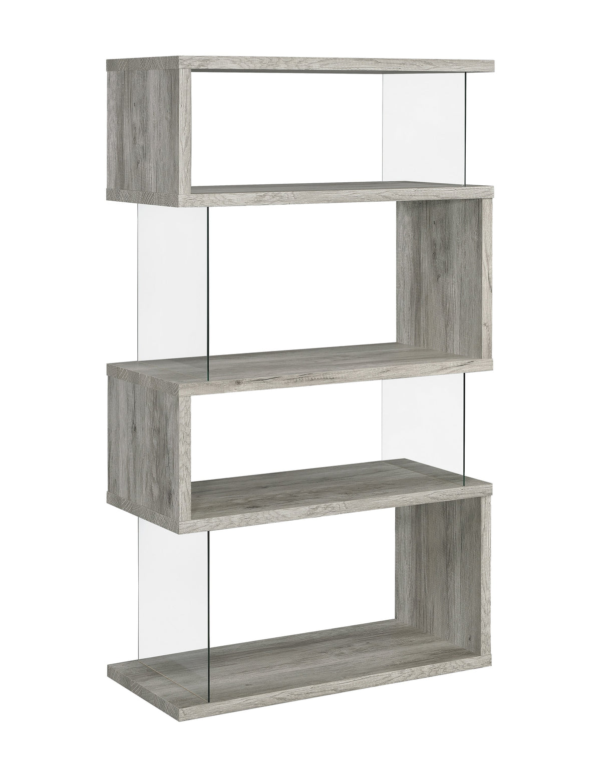 Coaster Emelle 4-shelf Bookcase with Glass Panels Model 802340