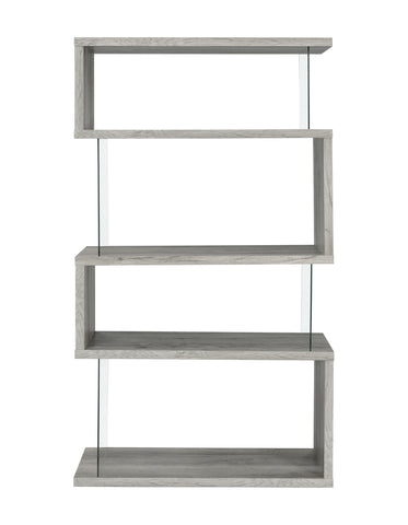 Coaster Emelle 4-shelf Bookcase with Glass Panels Model 802340