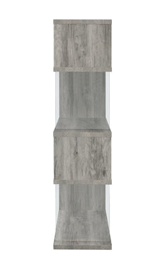 Coaster Emelle 4-shelf Bookcase with Glass Panels Model 802340