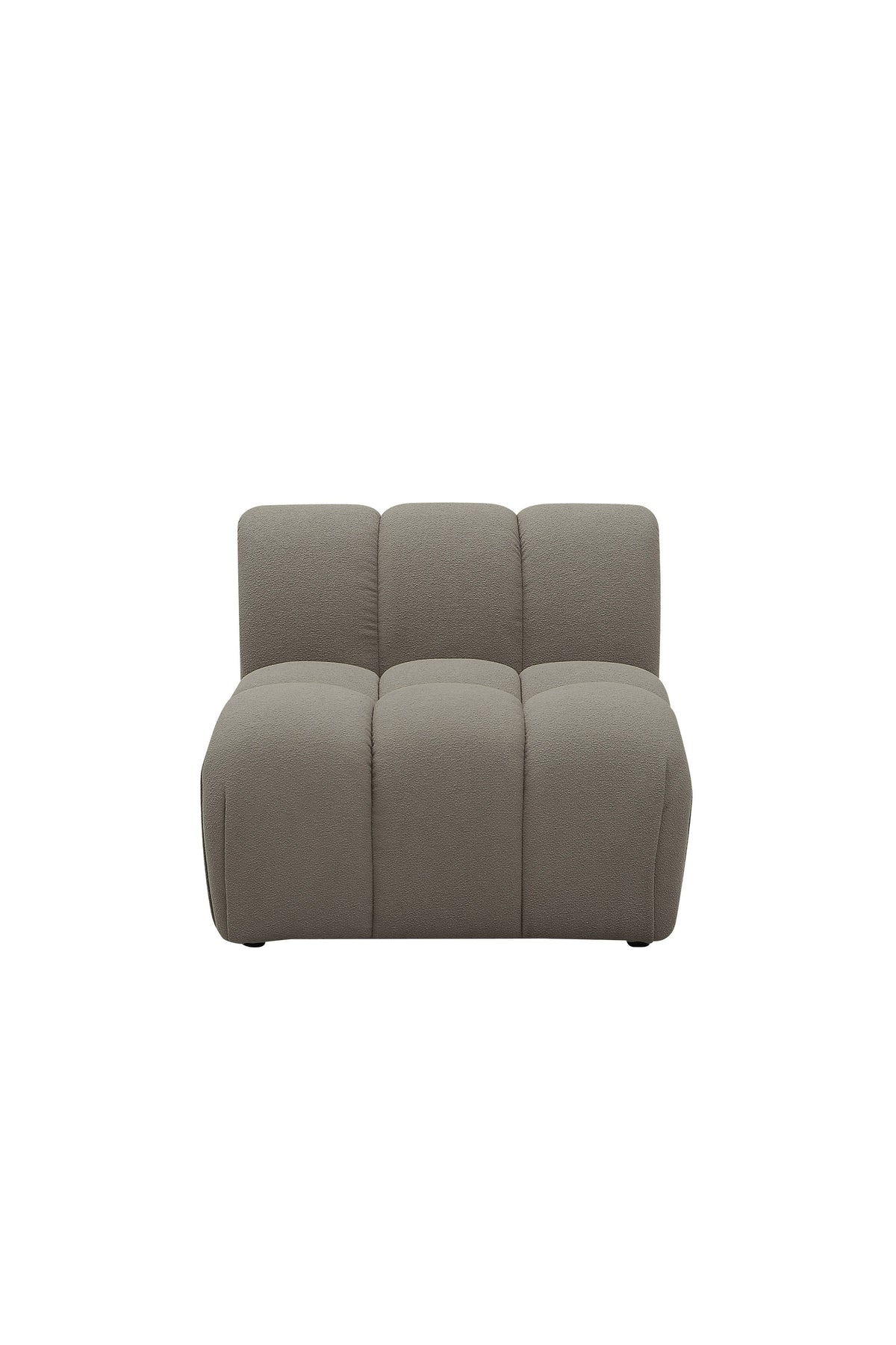 Divani Casa Juniper Modern Grey Fabric Modular Armless Seat (Set Of 5) Model VGEV2888-SEAT-GRY