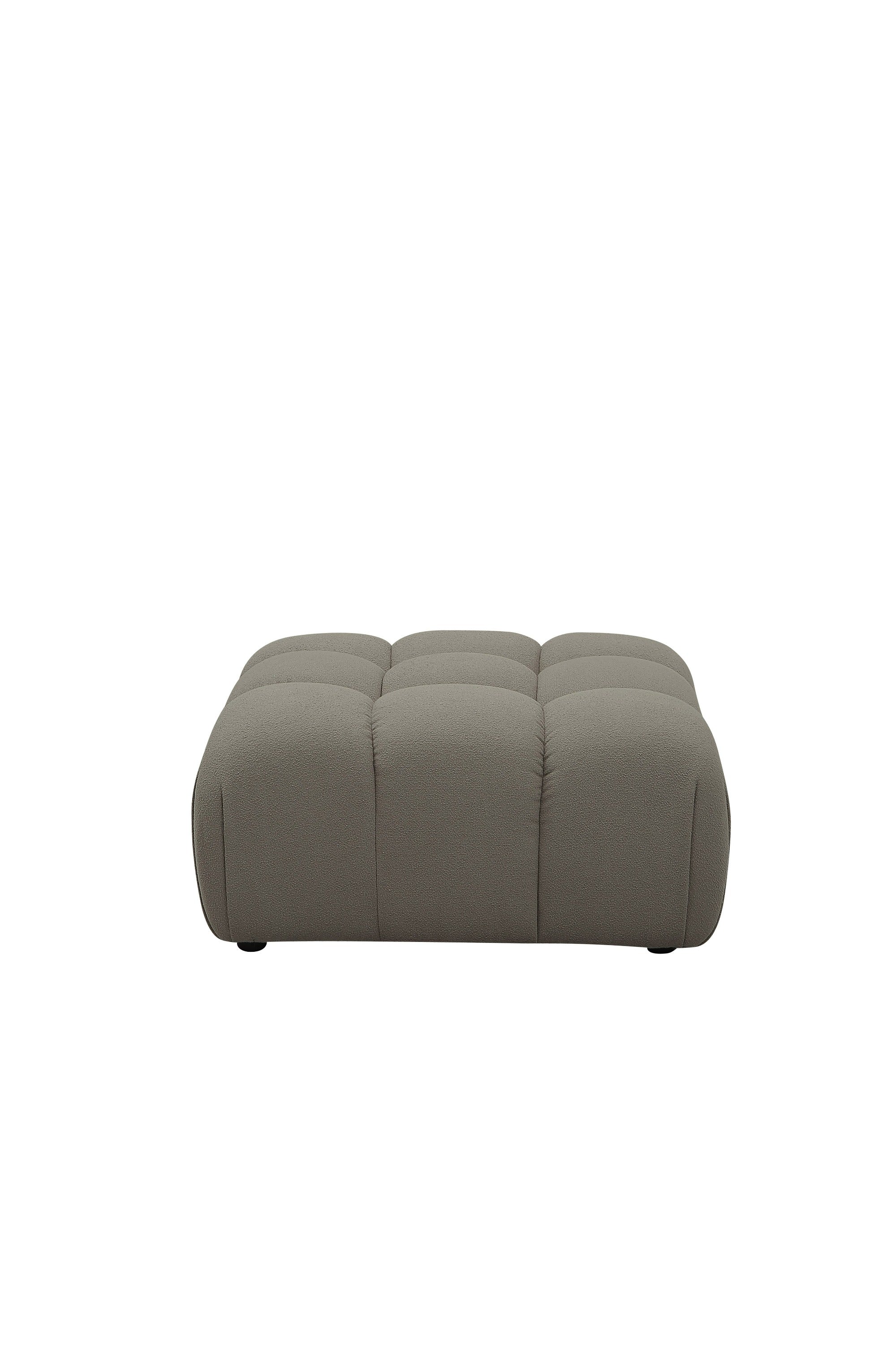 Divani Casa Juniper Modern Grey Fabric Ottoman Model VGEV2888-OTT-GRY